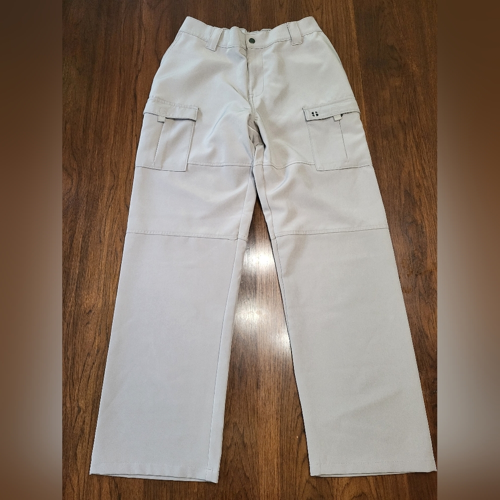 Sports Illustrated Lightweight Wide Leg Taupe Cargo Golf Pants Women's Small